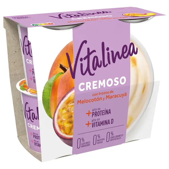 Imagen del producto Vitalinea Cremoso Melocotón y Fruta de la pasión