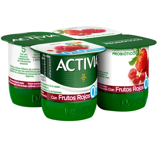 Imagen del producto Activia Con Frutos Rojos 0%