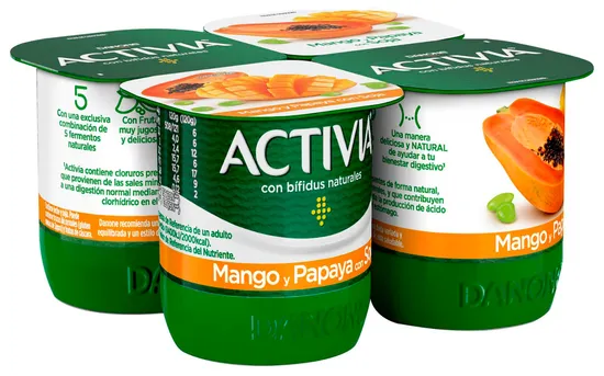 Imagen del producto Activia Con Mango y Papaya