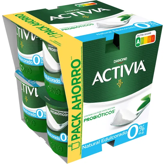 Imagen del producto Activia Desnatado Natural Edulcorado x8