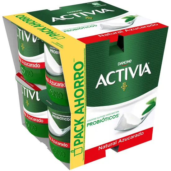 Imagen del producto Activia Natural Azúcarado x8