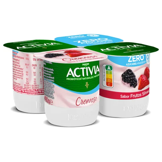 Imagen del producto Activia Cremoso 0% Sabor a Frutas Silvestres