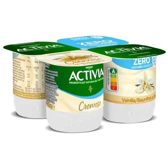 Imagen del producto Activia Cremoso Vainilla 0%