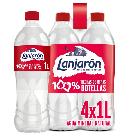 Imagen del producto Lanjarón 1L Pack 4 Botellas