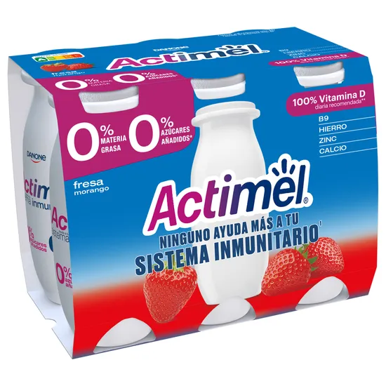 Imagen del producto Actimel 00% Fresa x6